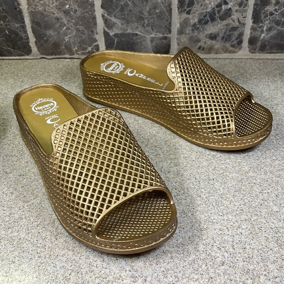 HAVANA LAST JEFFREY CAMPBELL 👡. SIZE 8 gold color. - Picture 5 of 13